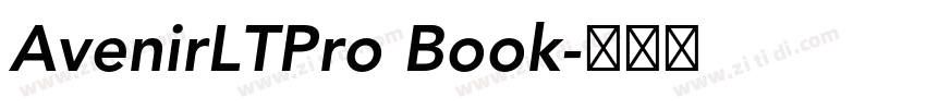 AvenirLTPro Book字体转换